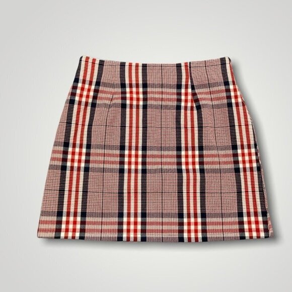 FOREVER 21 Plaid Tartan Mini Retro 90s Skirt Medium​ - Picture 2 of 7